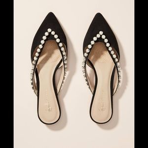 Anthropologie Guilhermina Embellished Slides